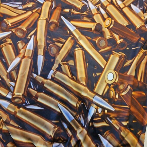Shotgun Shell Sweatshirt Mens XL Full Metal Jacket All Over Bullet Print Fleece - Picture 3 of 9